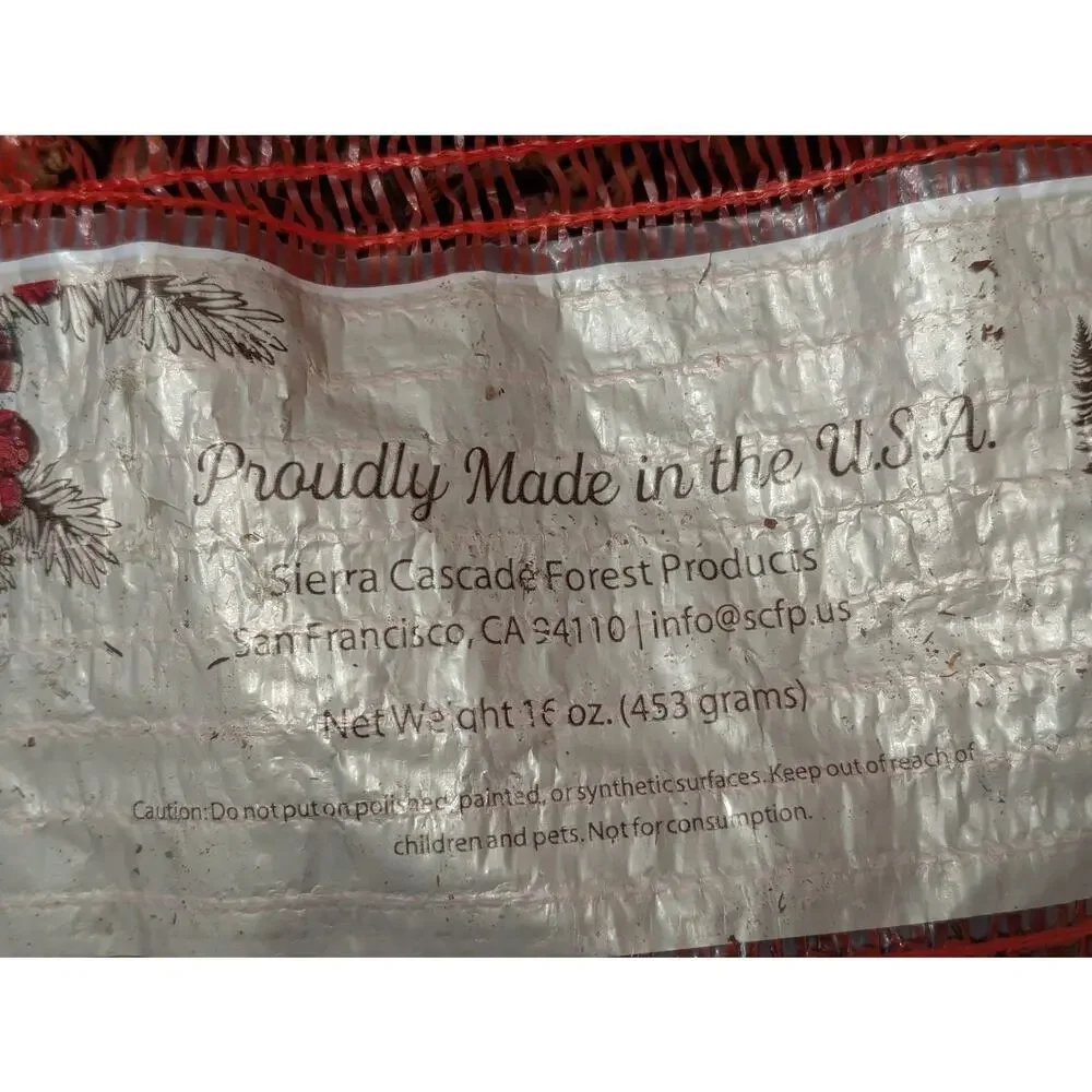 Sierra Cascade Forest Products Bag of Scented Cinnamon Pinecones